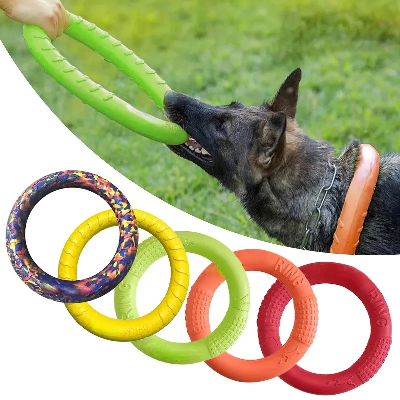 Indestructible Dog Chew Toy - Discos voadores EVA Dog Training Ring